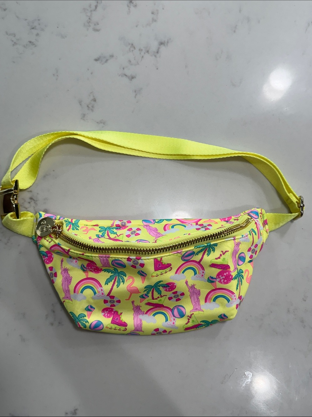 Stoney Clover Lane collab Barbie The Movie Classic Fanny Pack neon yellow